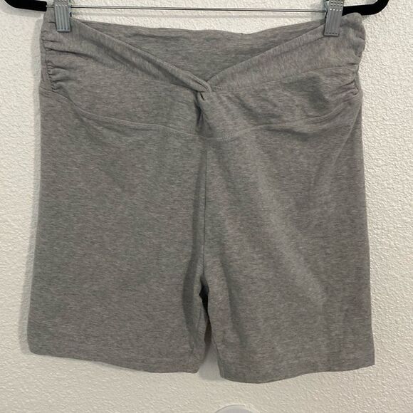 PINK Victoria's Secret Pants - PINK-grey high-waisted twisted waist bike shorts- Size XL
